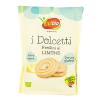 Biscuiti Bio Frollini fara gluten cu lamaie, 100 g, ViviBio
