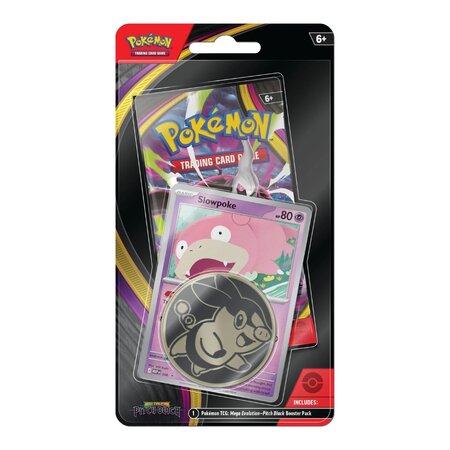 Pachet TCG ME05 Pitch Black Premium Checkline Blister, 6+ ani, Pokemon