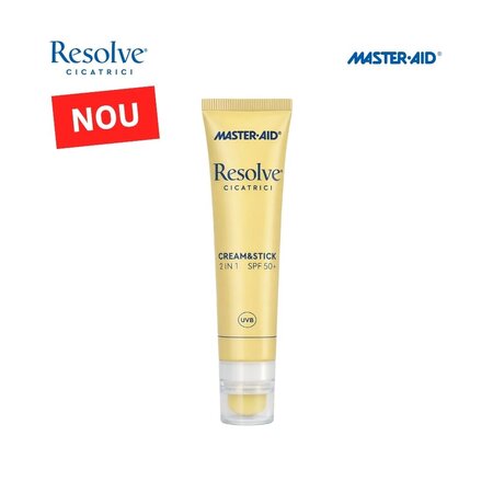 Cream si Stick cu SPF 50+ pentru cicatrici si piele iritata, 40 ml, Resolve 805442