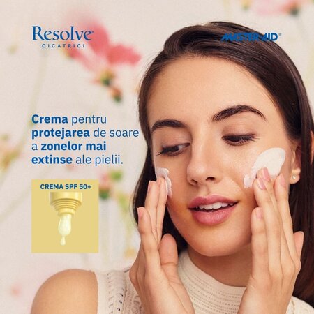 Cream si Stick cu SPF 50+ pentru cicatrici si piele iritata, 40 ml, Resolve 805439