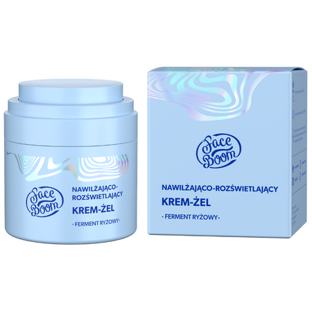 Crema-gel hidratanta si iluminatoare FaceBoom Aura, 40 ml, BodyBoom