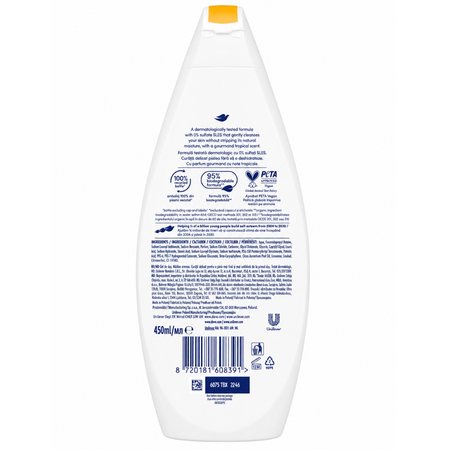 Gel de dus hidratant cu nectar de mango, 450 ml, Dove 802196