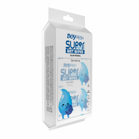 Servetele umede, Super Mini White, 8 pachete x 8 bucati, Doyfresh 802311