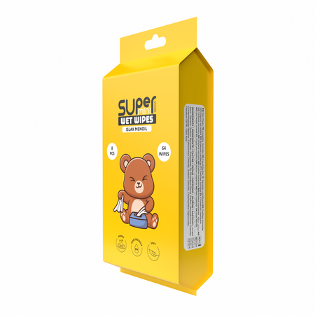 Servetele umede, Super Mini Yellow, 8 pachete x 8 bucati, Doyfresh 802318