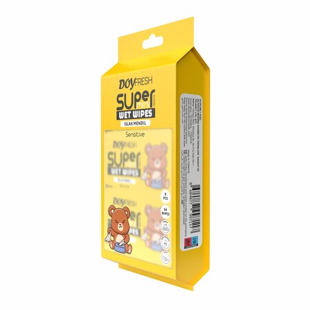 Servetele umede, Super Mini Yellow, 8 pachete x 8 bucati, Doyfresh 802239