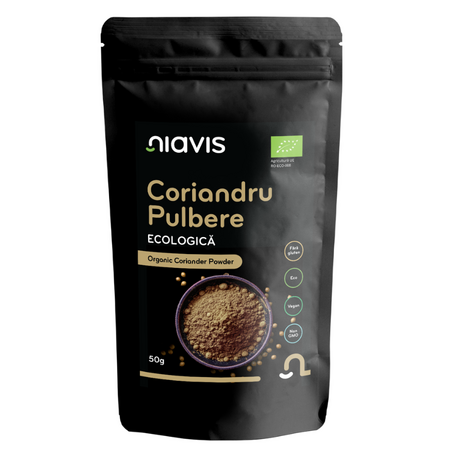 Coriandru pulbere bio, 50 g, Niavis