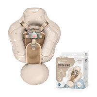Colac gonflabil de inot pentru bebelusi Swim Pro, Beige, 6-36 luni, Sipo