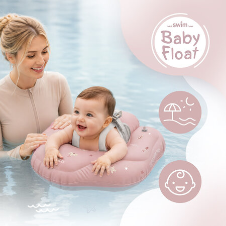 Colac gonflabil de inot pentru bebelusi Swim Pro, Pink, 6-36 luni, Sipo 802338