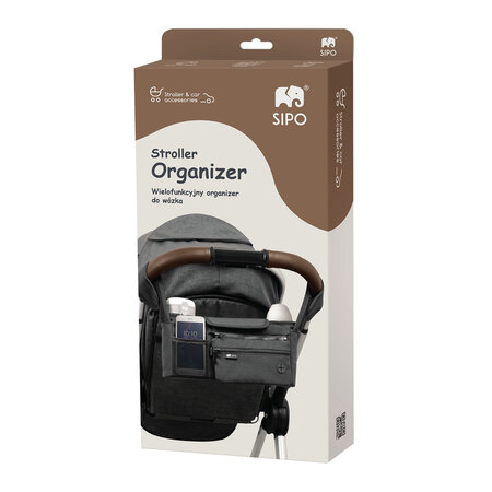 Gentuta organizator pentru carucior, Negru, Sipo 802363
