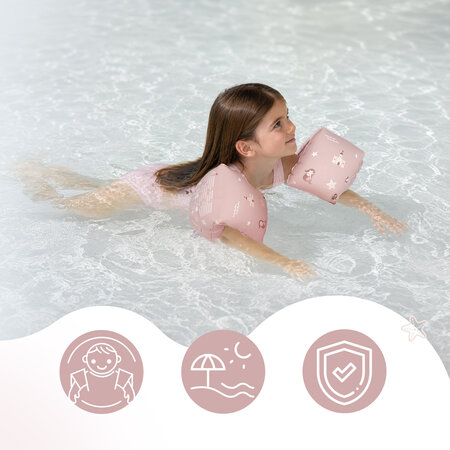 Aripioare gonflabile de inot pentru copii, Pink, 3-6 ani, Sipo 802423