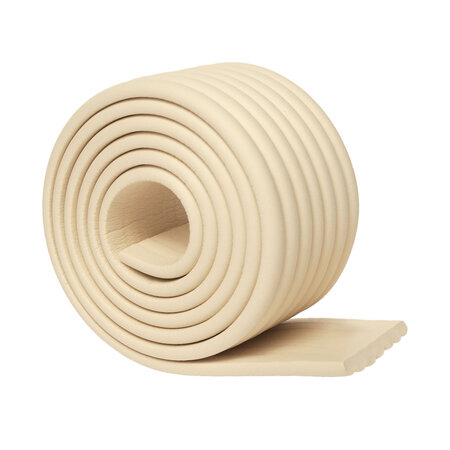 Banda protectie pentru colturi si muchii mobilier, 2 m x 75 mm, Crem, Sipo 802384