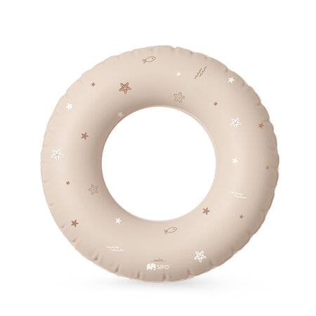 Colac gonflabil de inot pentru copii, 50 cm, Beige, 3-6 ani, Sipo