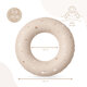 Colac gonflabil de inot pentru copii, 50 cm, Beige, 3-6 ani, Sipo 802444