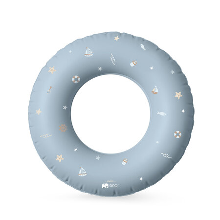 Colac gonflabil de inot pentru copii, 50 cm, Blue, 3-6 ani, Sipo