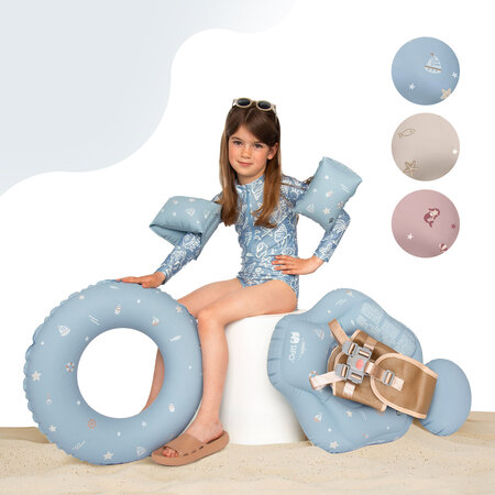 Colac gonflabil de inot pentru copii, 50 cm, Blue, 3-6 ani, Sipo 802466