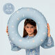 Colac gonflabil de inot pentru copii, 50 cm, Blue, 3-6 ani, Sipo 802465