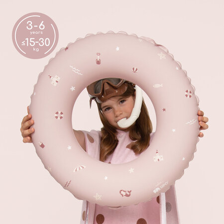 Colac gonflabil de inot pentru copii, 50 cm, Pink, 3-6 ani, Sipo 802476