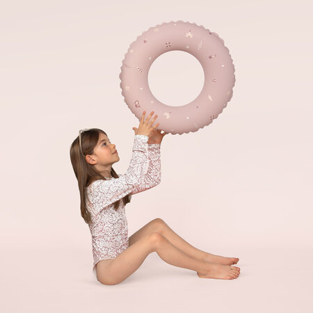 Colac gonflabil de inot pentru copii, 50 cm, Pink, 3-6 ani, Sipo 802479