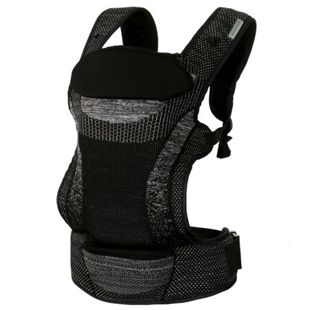 Marsupiu ergonomic din material tricotat Inspire, 3.5 - 15 kg, Negru, Dreambaby
