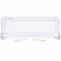 Bariera rabatabila pentru pat Prague, 110 x 45.5 cm, Alb, 18 luni+, Dreambaby