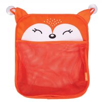 Organizator pentru jucarii de baie cu buzunar din plasa si ventuze, Vulpe, Dreambaby