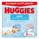 Servetele umede fara plastic Pure, 3 x 48 bucati, Huggies 804915