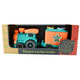 Tren cu 1 vagon si sortator de forme din bioplastic Tellus, 12 luni+, Robetoy 803355