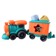 Tren cu 1 vagon si sortator de forme din bioplastic Tellus, 12 luni+, Robetoy 803353