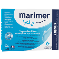 Filtre pentru aspiratorul nazal, 20 de filtre + 2 aplicatoare nazale, Marimer Baby