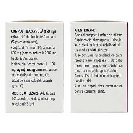 Silimarem, 2000 mg, 30 capsule, Laboratoarele Remedia 803420