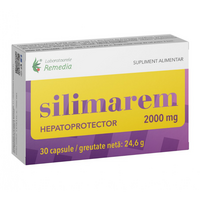 Silimarem, 2000 mg, 30 capsule, Laboratoarele Remedia