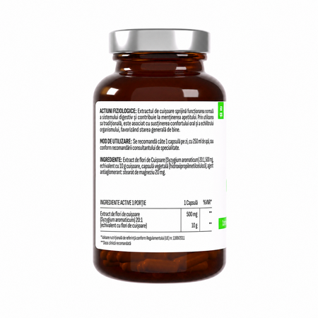 Cuisoare Extract, 500 mg, 60 capsule, Health Evolution 803597