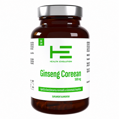 Ginseng Coreean 500 mg, 60 capsule, Health Evolution