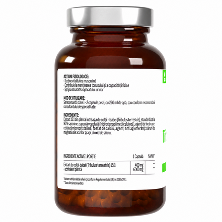 Tribulus Terrestris Extract extra Strong, 60 capsule, Health Evolution 803716