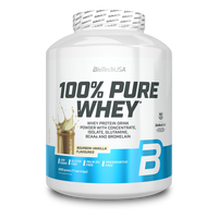 Supliment alimentar cu proteine din zer si aminoacizi 100% Pure Whey, Bourbon Vanilla, 2 kg, BioTechUSA