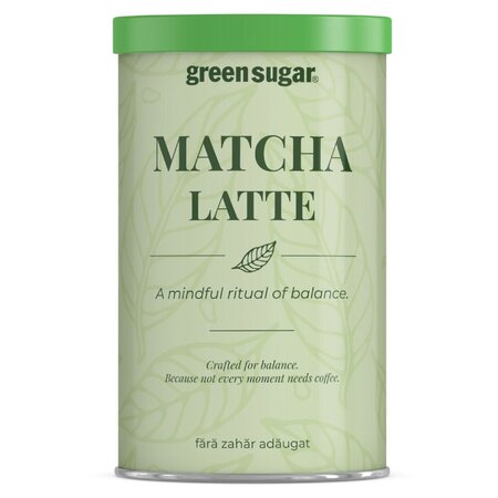 Matcha latte cu Green Sugar, 200 g, Secretele Ramonei