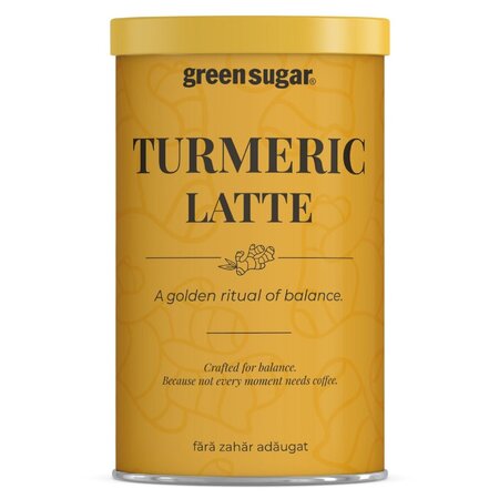 Turmeric latte cu Green sugar, 200 g, Laboratoarele Remedia