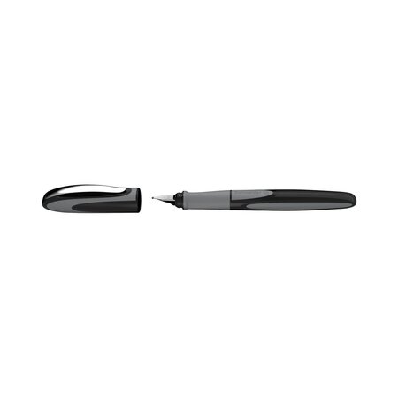 Stilou pentru stangaci cu penita din otel inoxidabil Ray, Onix, Schneider 804235