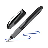 Stilou pentru stangaci cu penita din otel inoxidabil Ray, Onix, Schneider