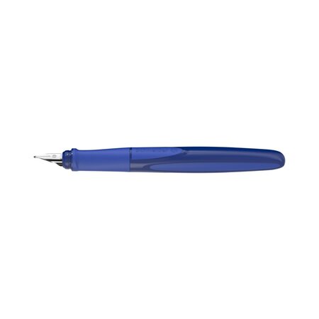 Stilou pentru stangaci cu penita din otel inoxidabil Ray, Albastru, Schneider 804254