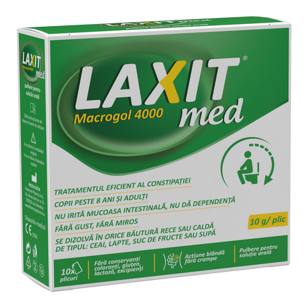 Laxit Med, 10 plicuri x 10 g, Fiterman Pharma