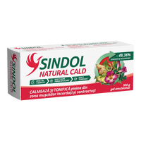 Sindol Natural Cald gel emulsionat pentru calmarea muschilor incordati, 100 g, Fiterman Pharma