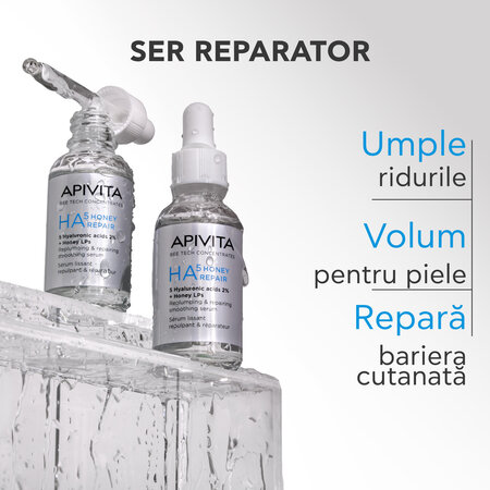 Ser reparator cu acid hialuronic Bee Tech HA5, 30 ml, Apivita 804560