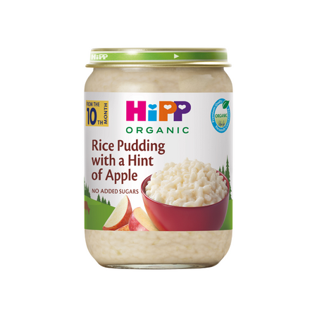Budinca de orez cu mar bio, 10 luni+, 190 g, Hipp