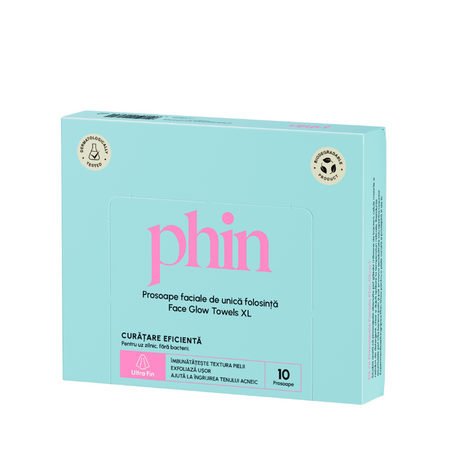 Prosoape faciale XL de unica folosinta, 10 bucati, Phin
