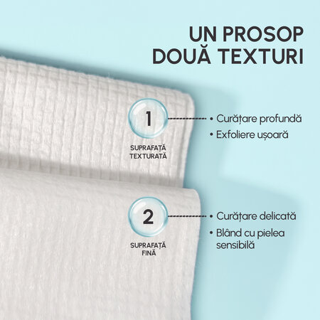 Prosoape faciale XL de unica folosinta, 10 bucati, Phin 804596