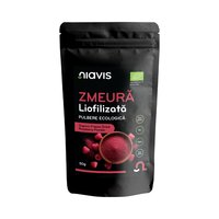 Zmeura liofilizata pulbere ecologica, 50 g, Niavis