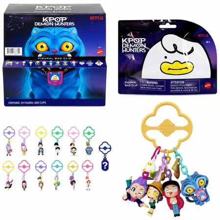 K Pop Vanatori de Demoni Minifigurina Breloc Surpriza, 3.8 cm, 4 ani+, Mattel