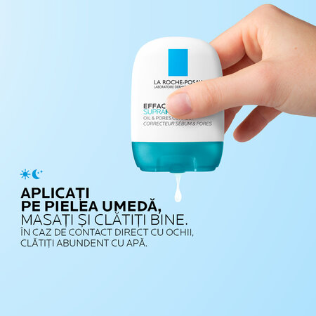 Gel-crema matifiant pentru exces de sebum si pori vizibili Effaclar Supramolecular, 40 ml, La Roche-Posay 805188