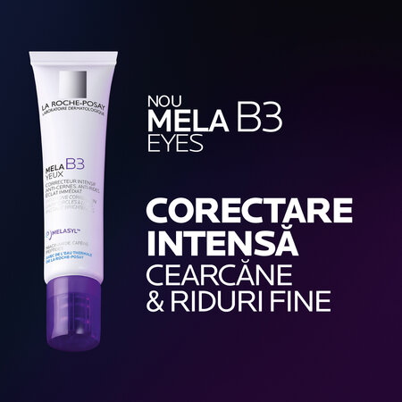 Crema pentru conturul ochilor impotriva cearcanelor si liniilor fine Mela B3, 15 ml, La Roche Posay 805235